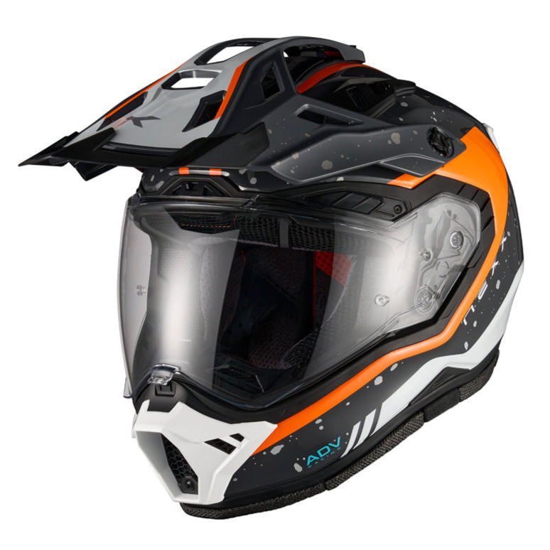 Nexx X.RALLY Yuma Grey / Orange - FREE UK Delivery, FREE 365 Day Returns | Moto Central