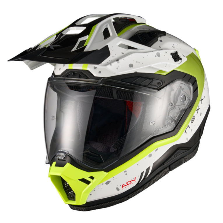 Nexx X.RALLY Yuma White / Neon - FREE UK Delivery, FREE 365 Day Returns | Moto Central