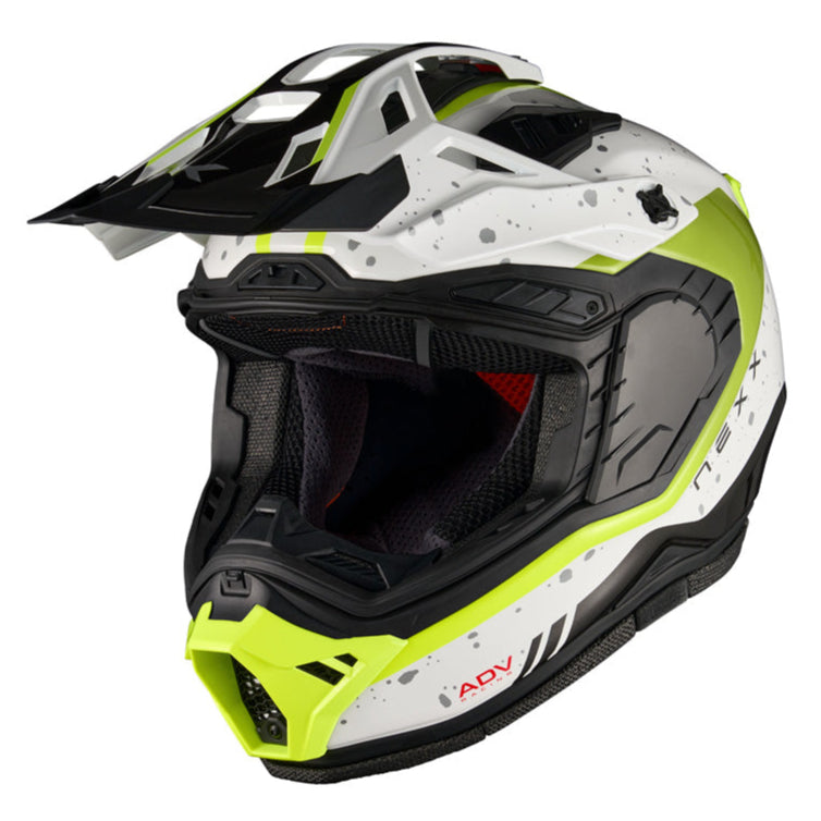 Nexx X.RALLY Yuma White / Neon - FREE UK Delivery, FREE 365 Day Returns | Moto Central
