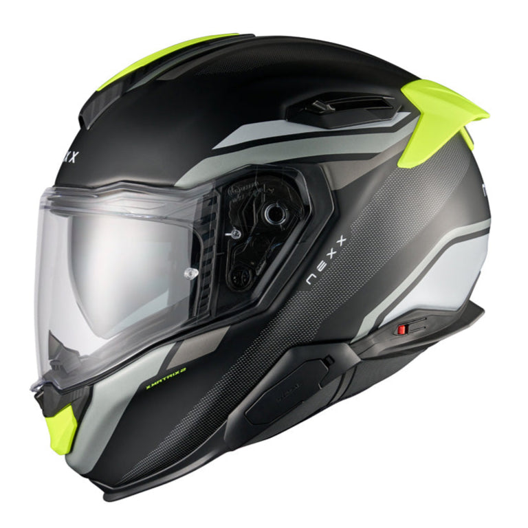 Nexx X.TR Quanta Black / Matt Neon - FREE UK Delivery, FREE 365 Day Returns | Moto Central