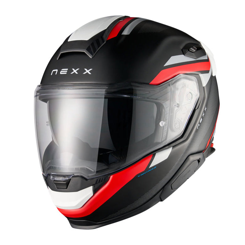 Nexx X.TR Quanta Black / Matt Red - FREE UK Delivery, FREE 365 Day Returns | Moto Central