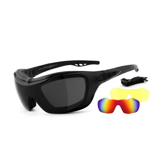 Helly Shades Bandit 2 Smoke / Laser Red / Xenolit - FREE UK Shipping, FREE 365 Day Returns | Moto Central