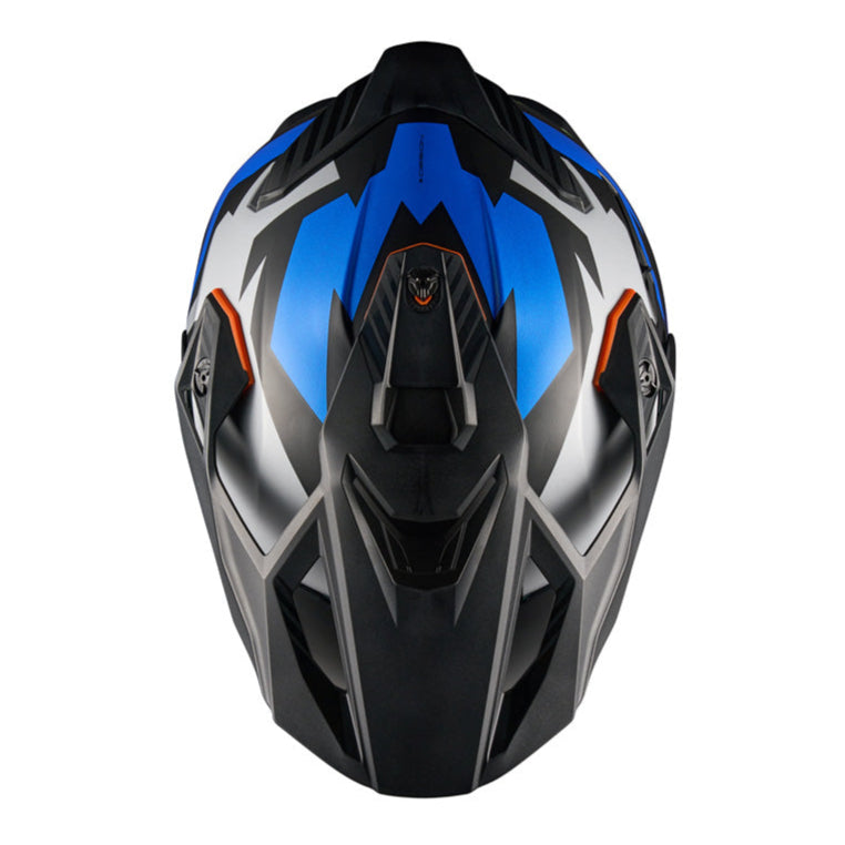 Nexx Y.TRAVL Primal Blue / Matt Neon - FREE UK Delivery, FREE 365 Day Returns | Moto Central