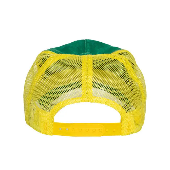 King Kerosin Garage Built Cap Green / Yellow - FREE UK Shipping, FREE 365 Day Returns | Moto Central
