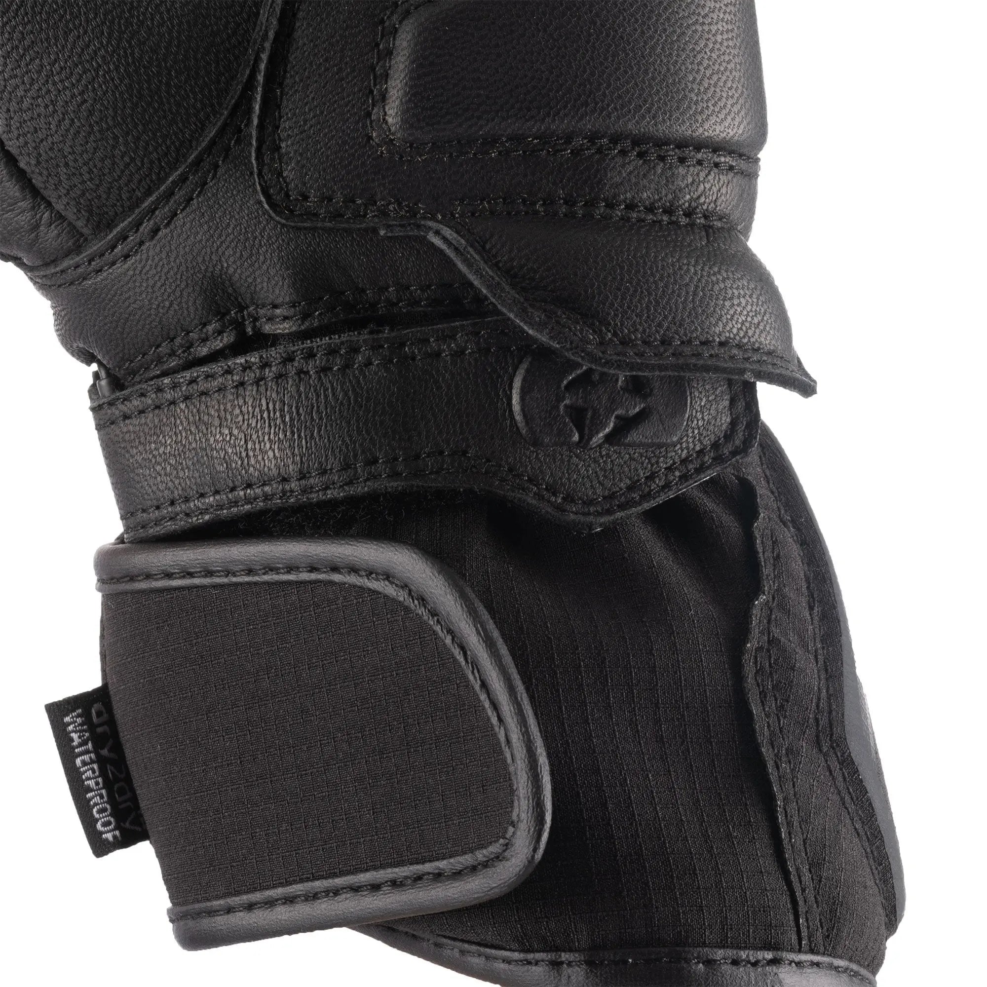 Oxford Vancouver 2.0 D2D Leather & Textile Gloves Black / Green / Yellow - FREE UK Shipping, FREE 365 Day Returns | Moto Central