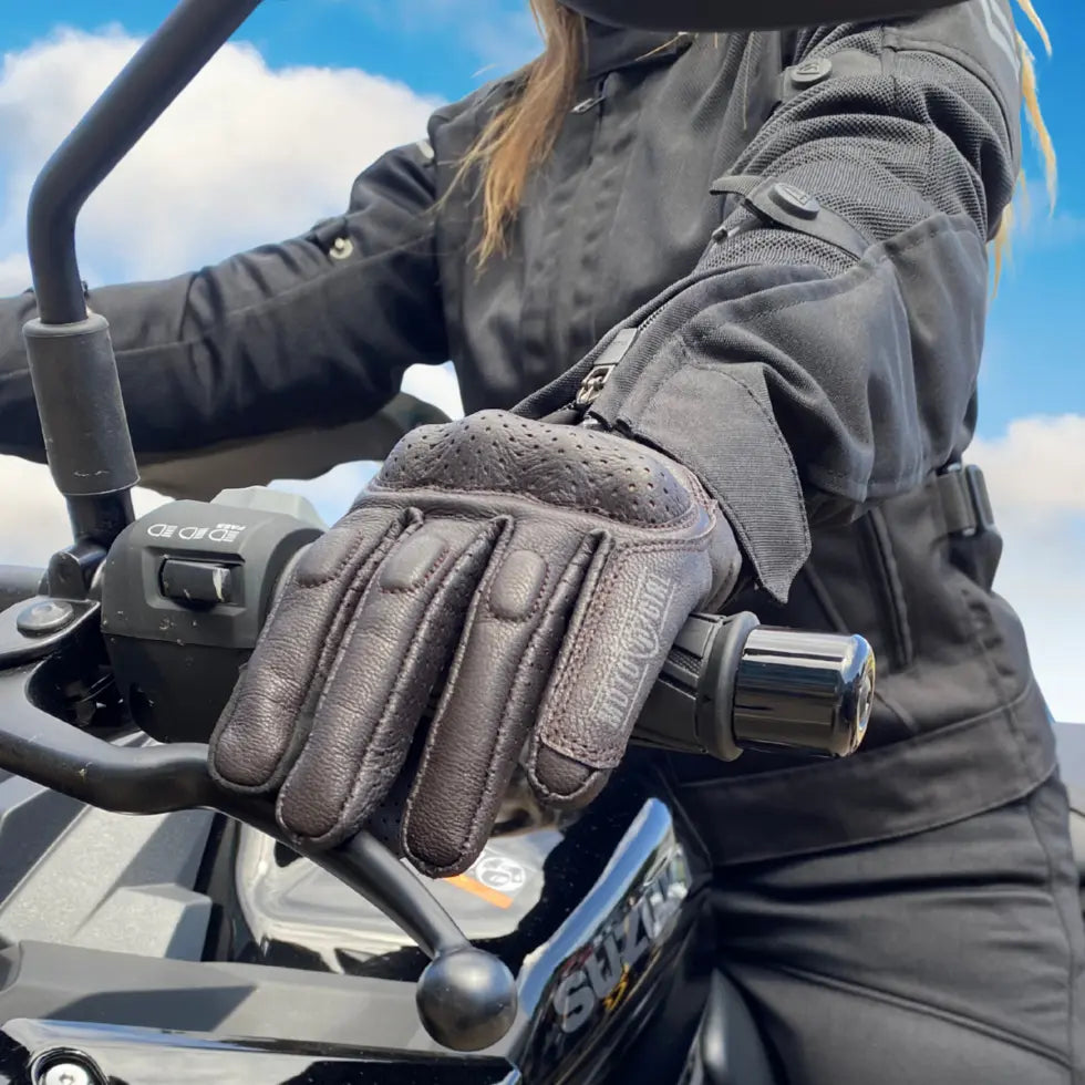 MotoGirl Yoko Ladies Leather Gloves Brown FREE UK Delivery, FREE 365 Day Returns | Moto Central