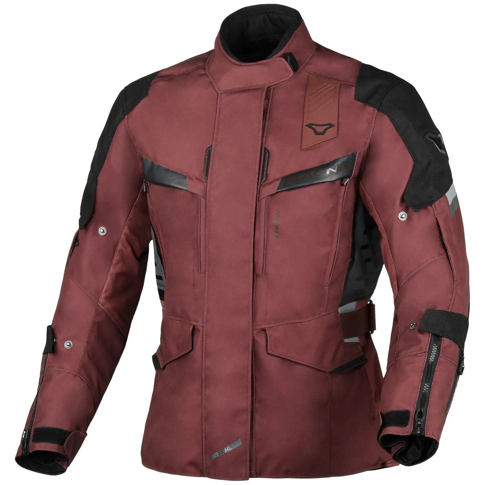 Macna Zastra Ladies Textile Jacket Bordeaux — front view