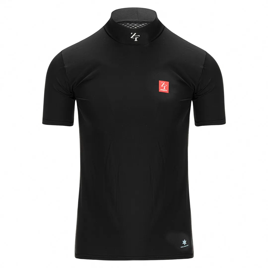 ZeroFit IceSkin Short Sleeves Base Layer T-Shirt Black FREE UK Delivery, FREE 365 Day Returns | Moto Central