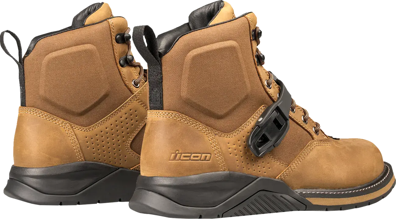 Icon SD6 Waterproof CE Boots Brown - FREE UK Shipping, FREE 365 Day Returns | Moto Central