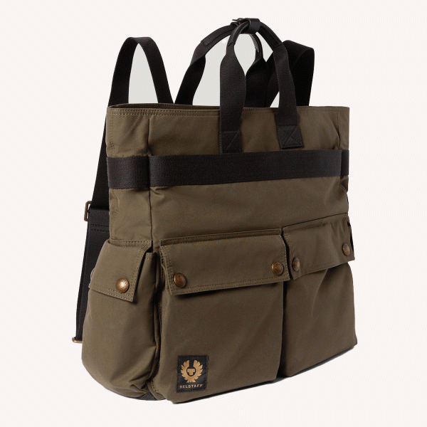 Belstaff Trialmaster 2-Way Tote Olive FREE UK Delivery, FREE 365 Day Returns | Moto Central