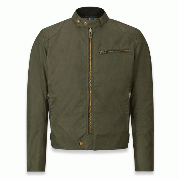 Belstaff Ariel Waxed Cotton Jacket Forest Green FREE UK Delivery, FREE 365 Day Returns | Moto Central