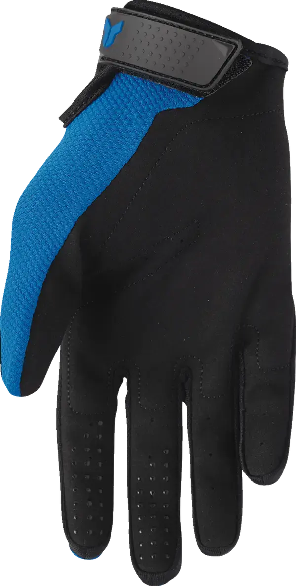 Thor Ridemode Static Youth Textile Gloves Blue - FREE UK Shipping, FREE 365 Day Returns | Moto Central