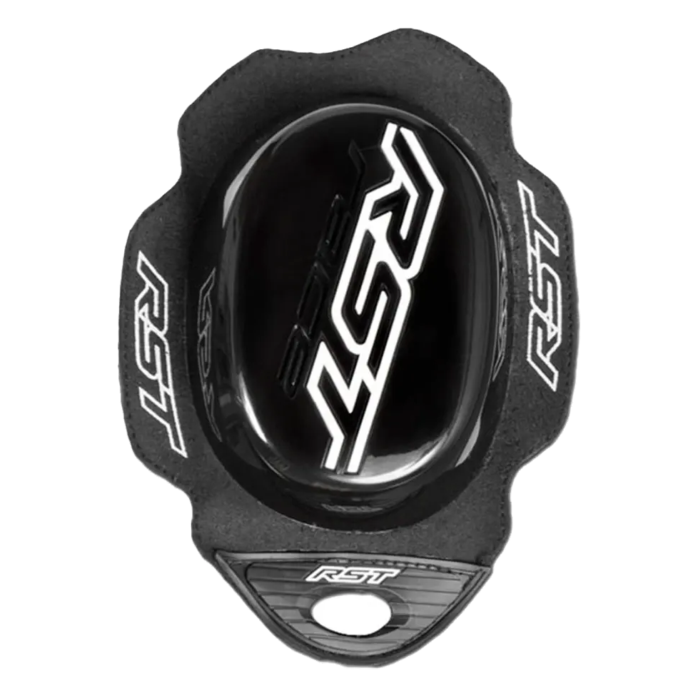 RST TPU Puller Wet Knee Sliders Black - front three-quarter view