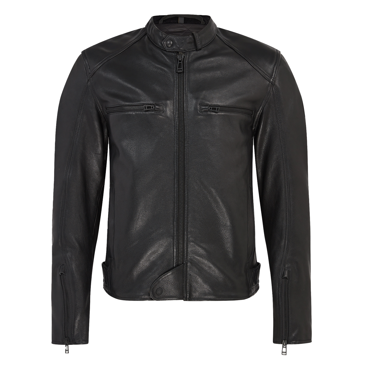 Belstaff Broughton Waxed Leather Jacket Black FREE UK Delivery, FREE 365 Day Returns | Moto Central