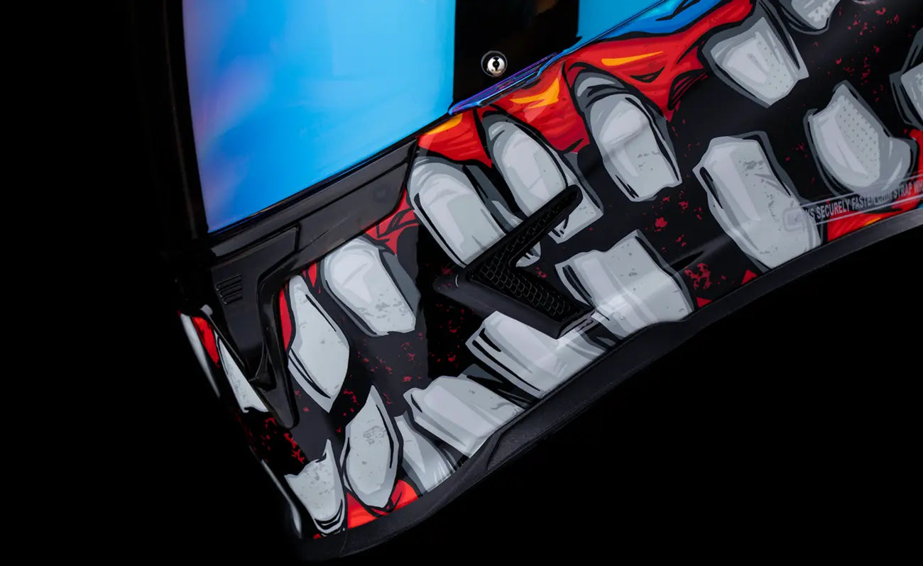 Icon Airframe Pro Krazy Klown 2 Black / Blue / Pink / Purple / White - FREE UK Shipping, FREE 365 Day Returns | Moto Central