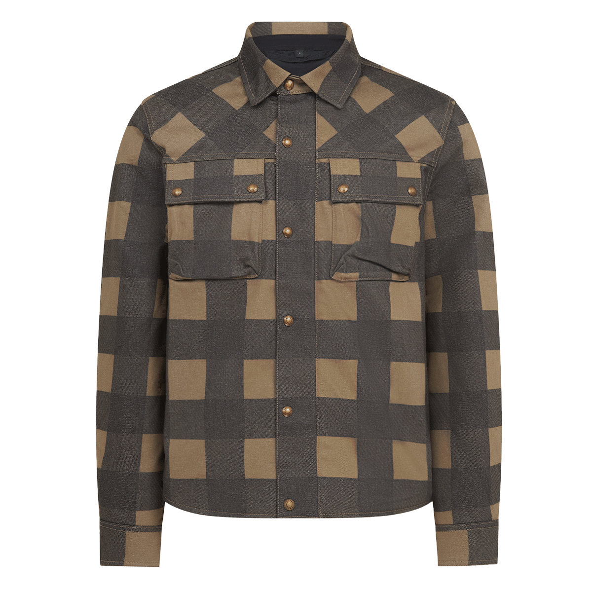 Belstaff Mansion Riding Shirt Chequered Olive / Black FREE UK Delivery, FREE 365 Day Returns | Moto Central