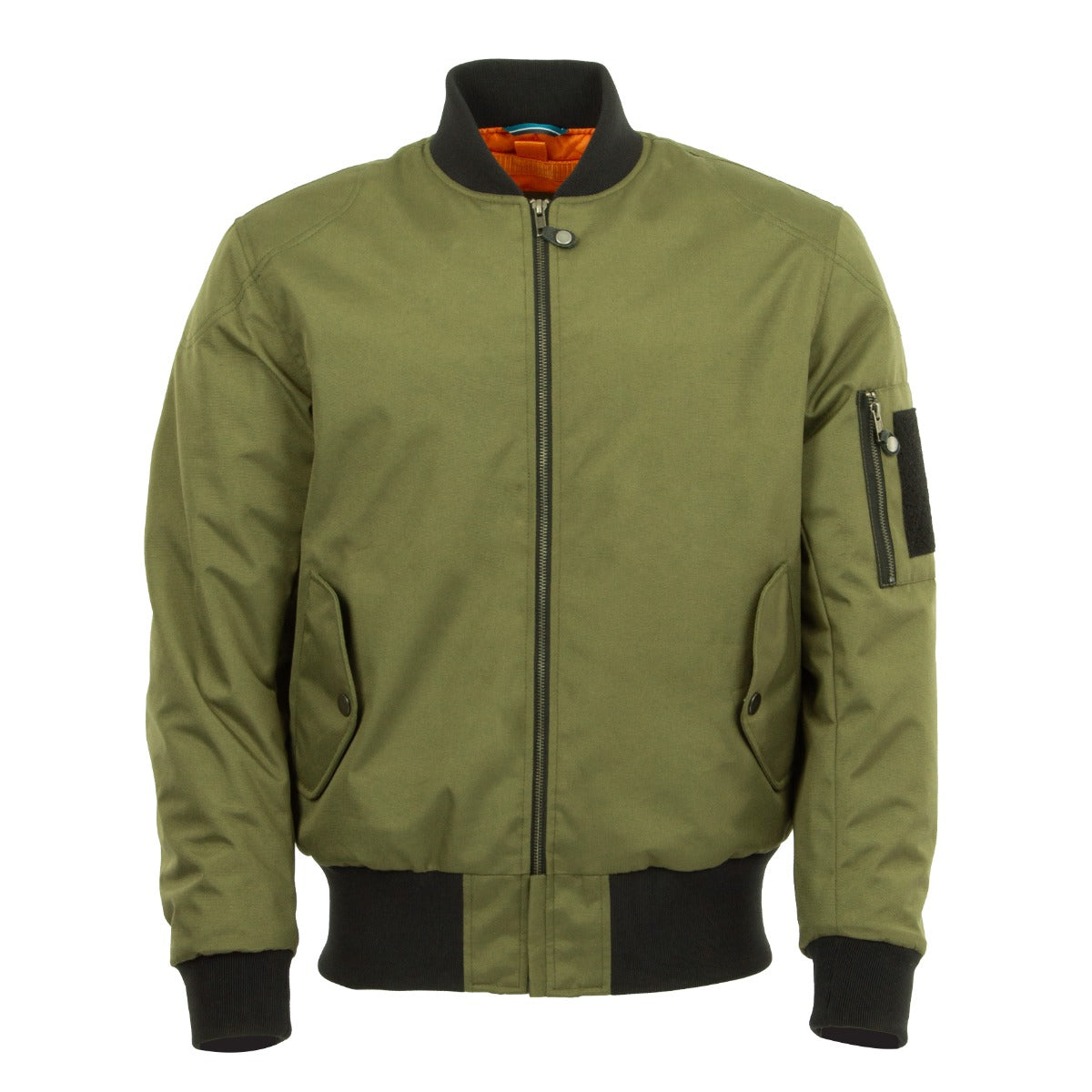 Spada Airforce MA1 CE Waterproof Bomber Textile Jacket Olive FREE UK Delivery, FREE 365 Day Returns | Moto Central