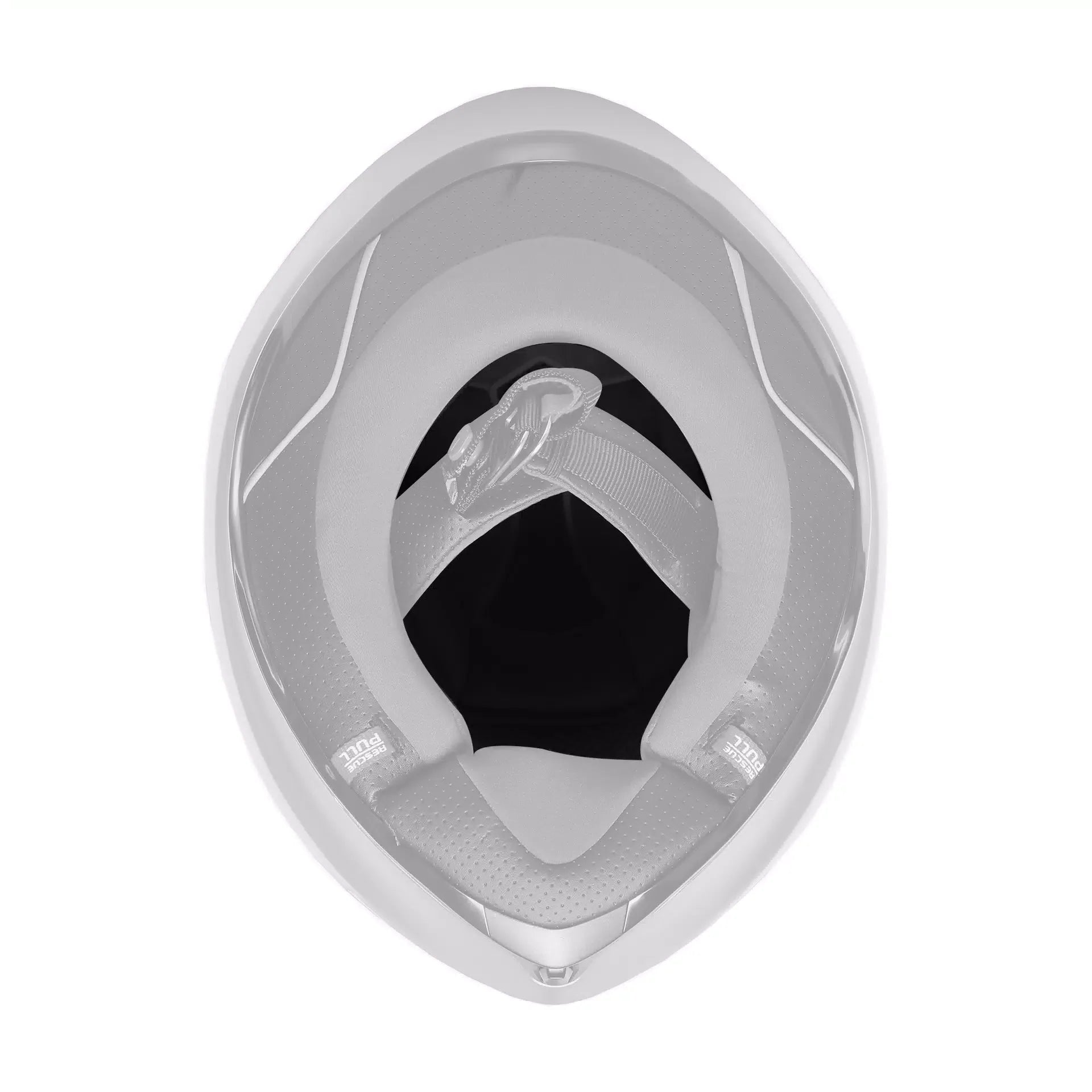 AGV K6 / K6 S Crown Pad Black / Grey For K6 And K6 S Helmets crown pad interior view on a white background