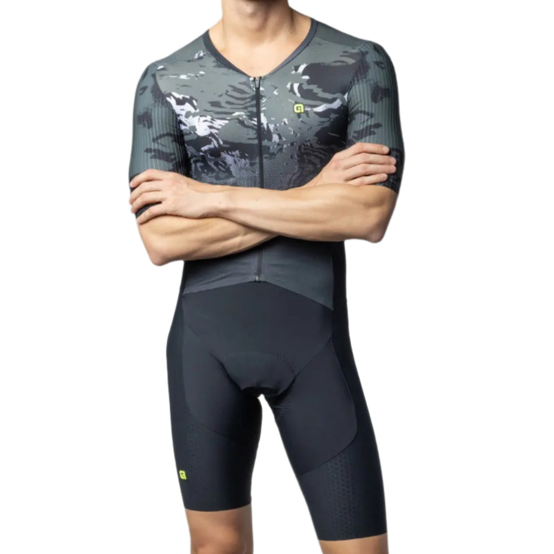Ale Clothing Hive 2.0 R-EV1 Short Sleeves Skinsuit Grey - FREE UK Shipping, FREE 365 Day Returns | Moto Central