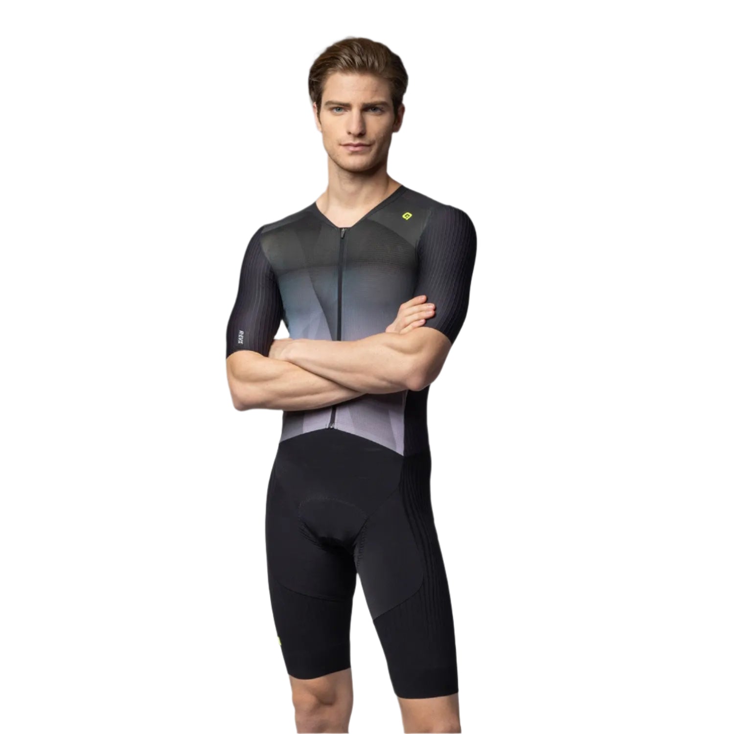 Ale Clothing Watt 3.6 R-EV1 Short Sleeves Skinsuit Black - FREE UK Shipping, FREE 365 Day Returns | Moto Central