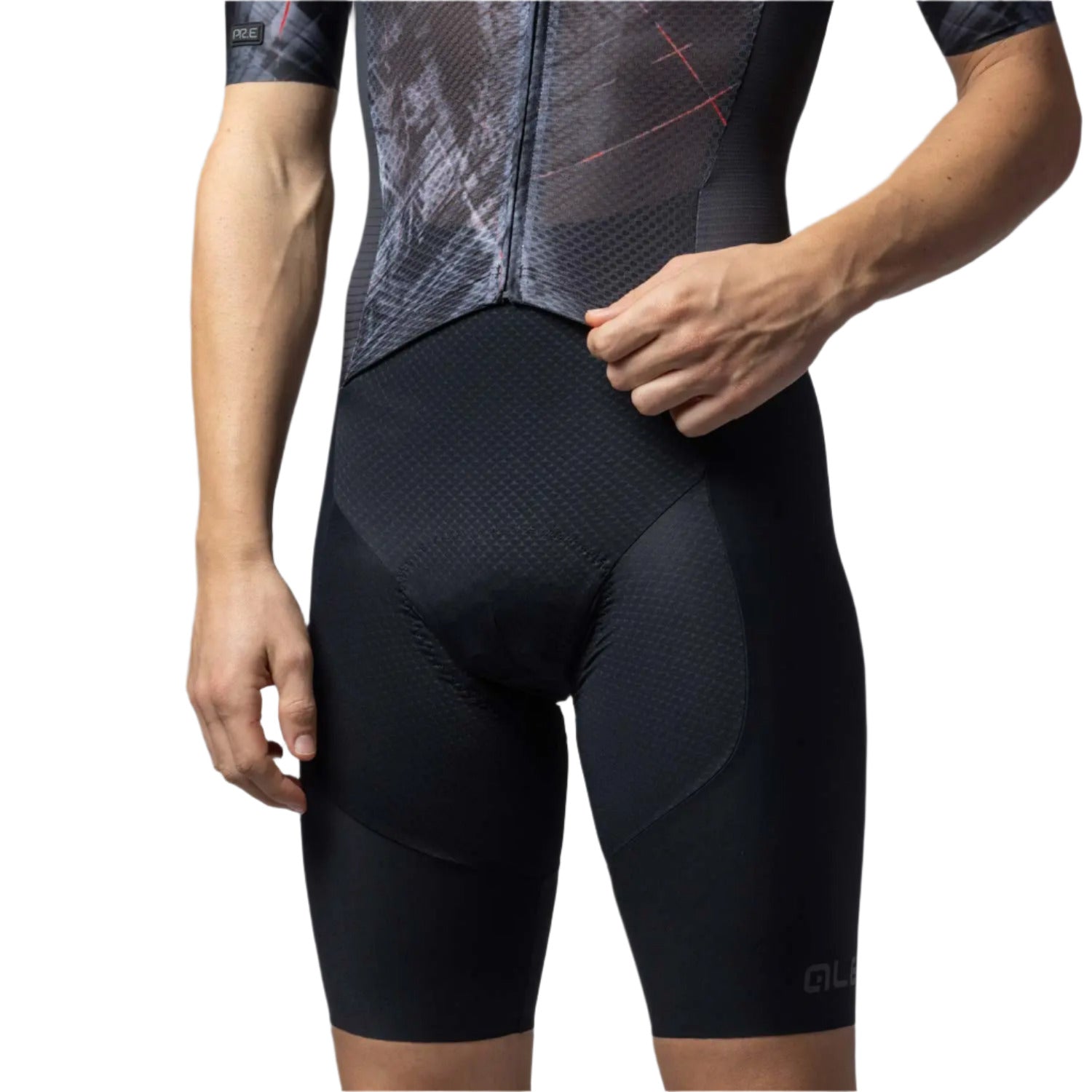 Ale Clothing Mirror PR-E Short Sleeves Skinsuit Black - FREE UK Shipping, FREE 365 Day Returns | Moto Central