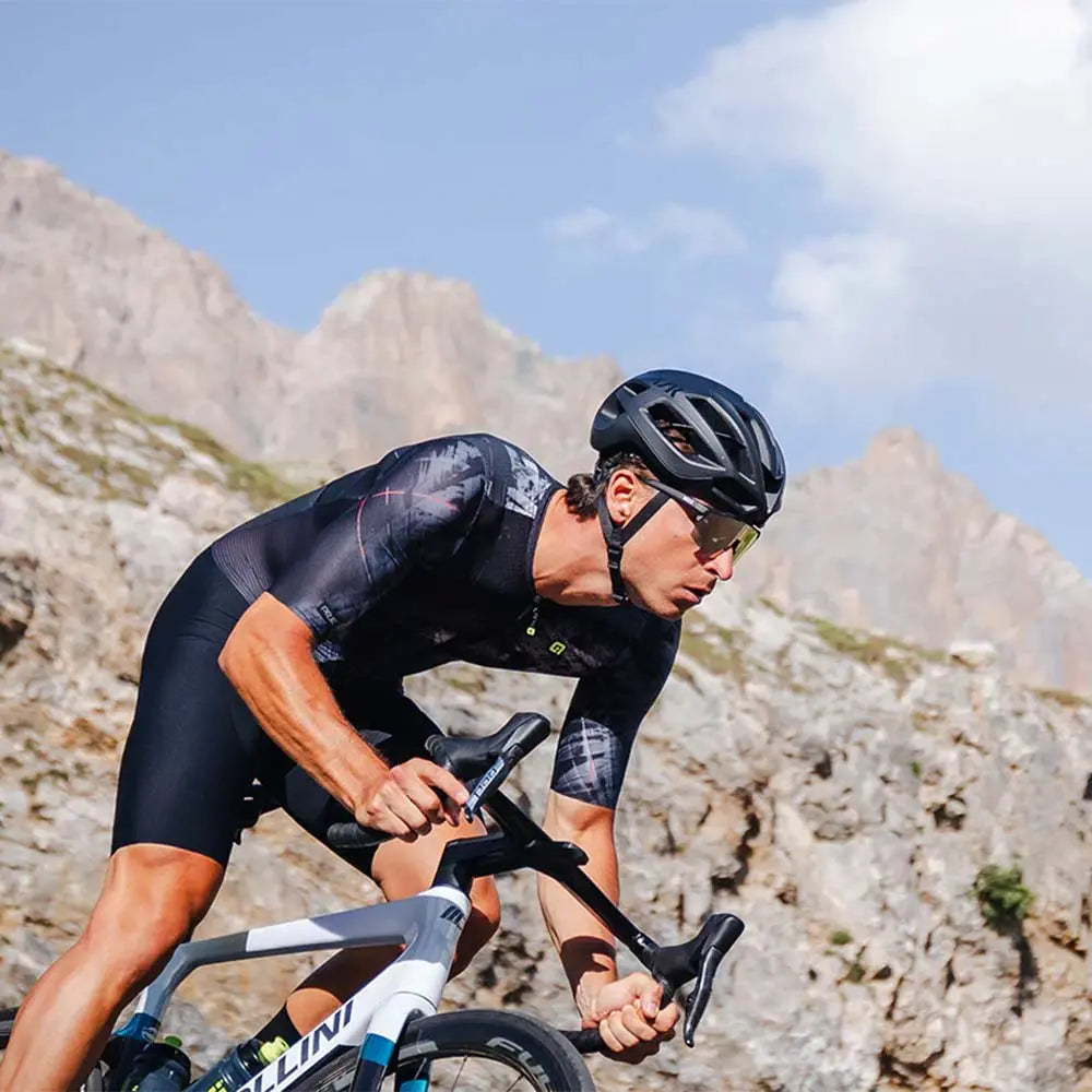 Ale Clothing Mirror PR-E Short Sleeves Skinsuit Black - FREE UK Shipping, FREE 365 Day Returns | Moto Central