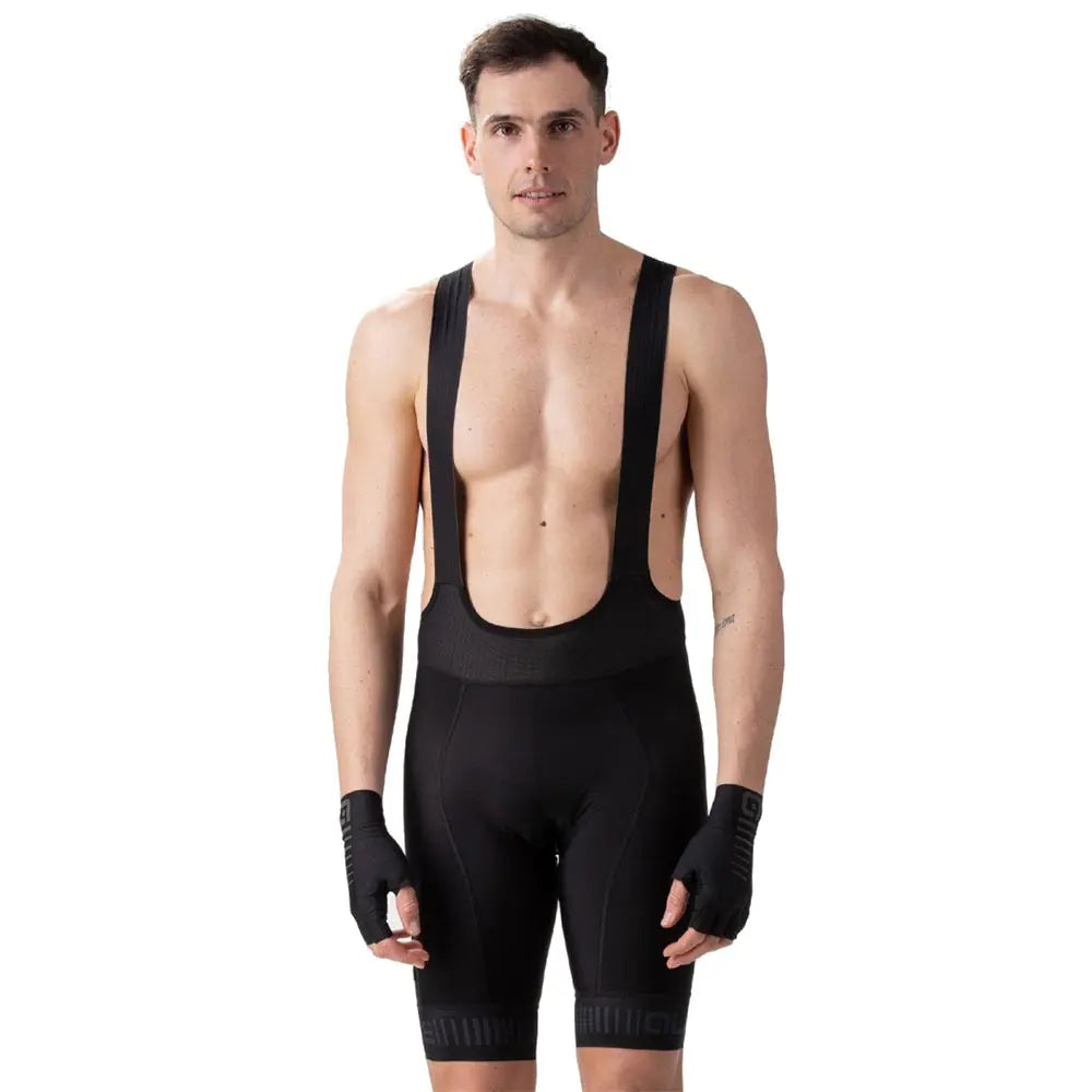 Ale Clothing Strada PR-R Bib Shorts Black / Grey - FREE UK Shipping, FREE 365 Day Returns | Moto Central