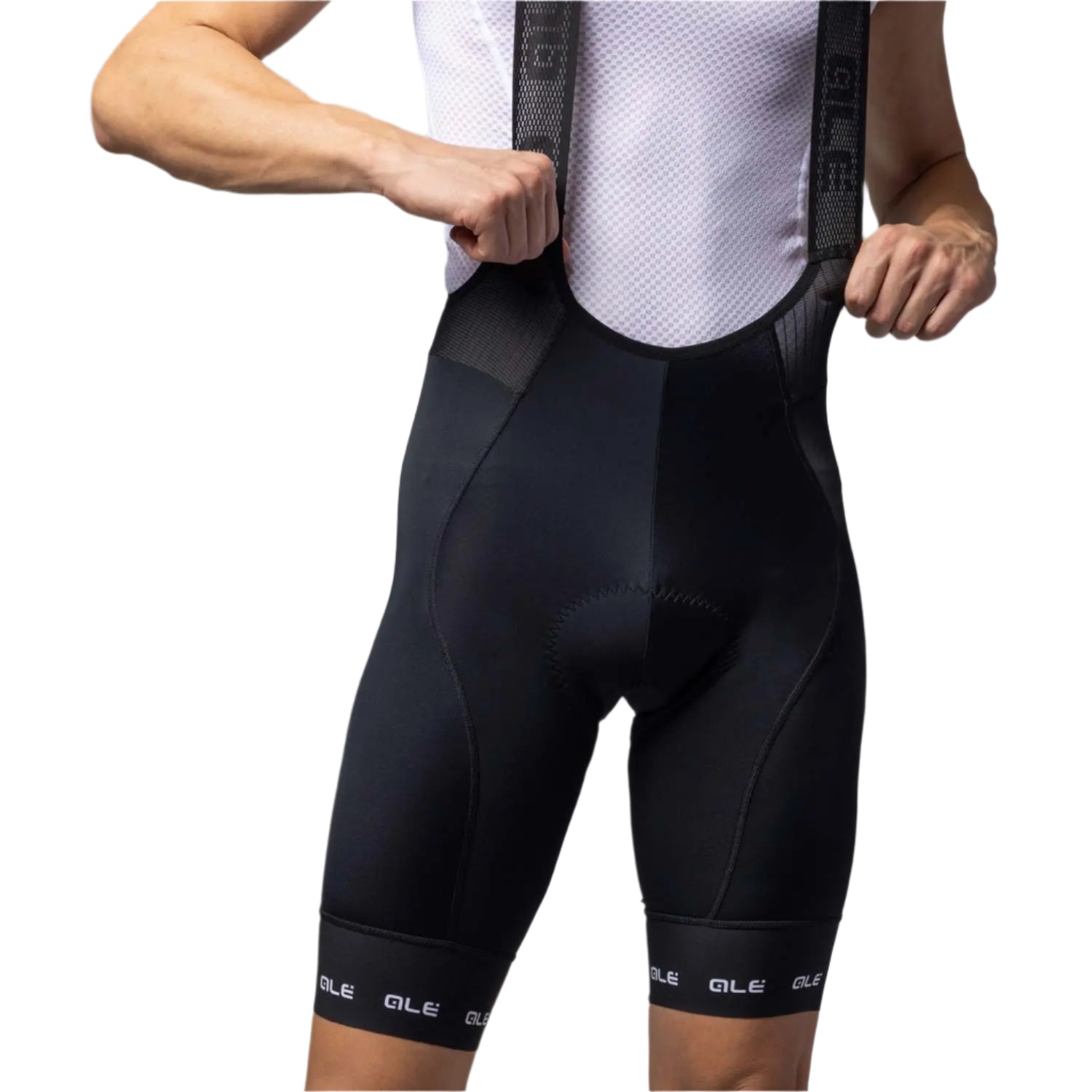 Ale Clothing Strada 2.0 PR-E Bib Shorts White - FREE UK Shipping, FREE 365 Day Returns | Moto Central