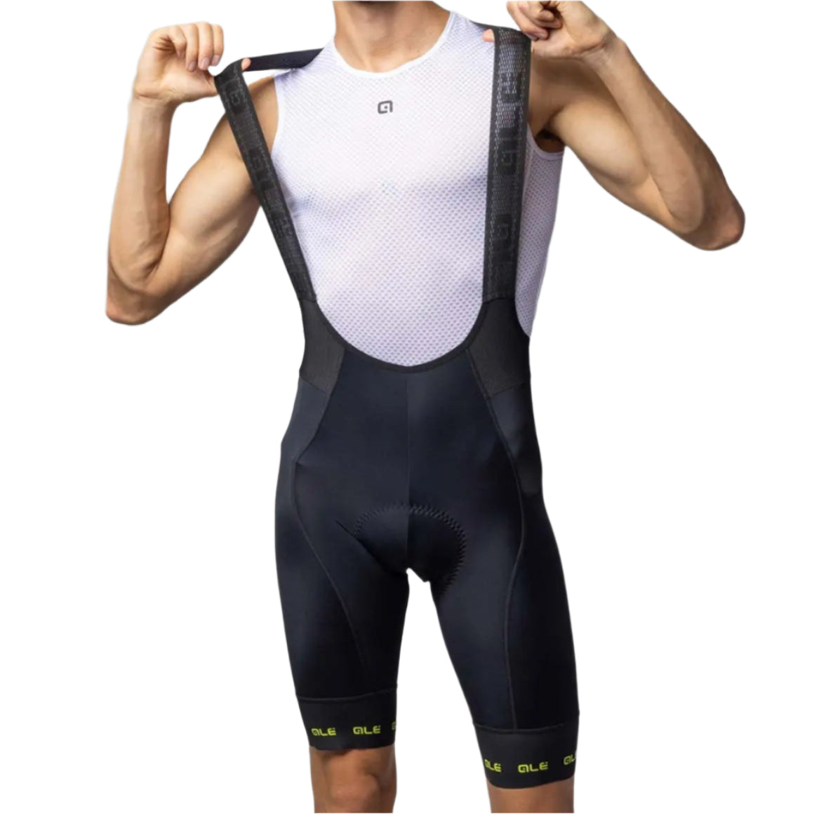 Ale Clothing Strada 2.0 PR-E Bib Shorts Green - FREE UK Shipping, FREE 365 Day Returns | Moto Central