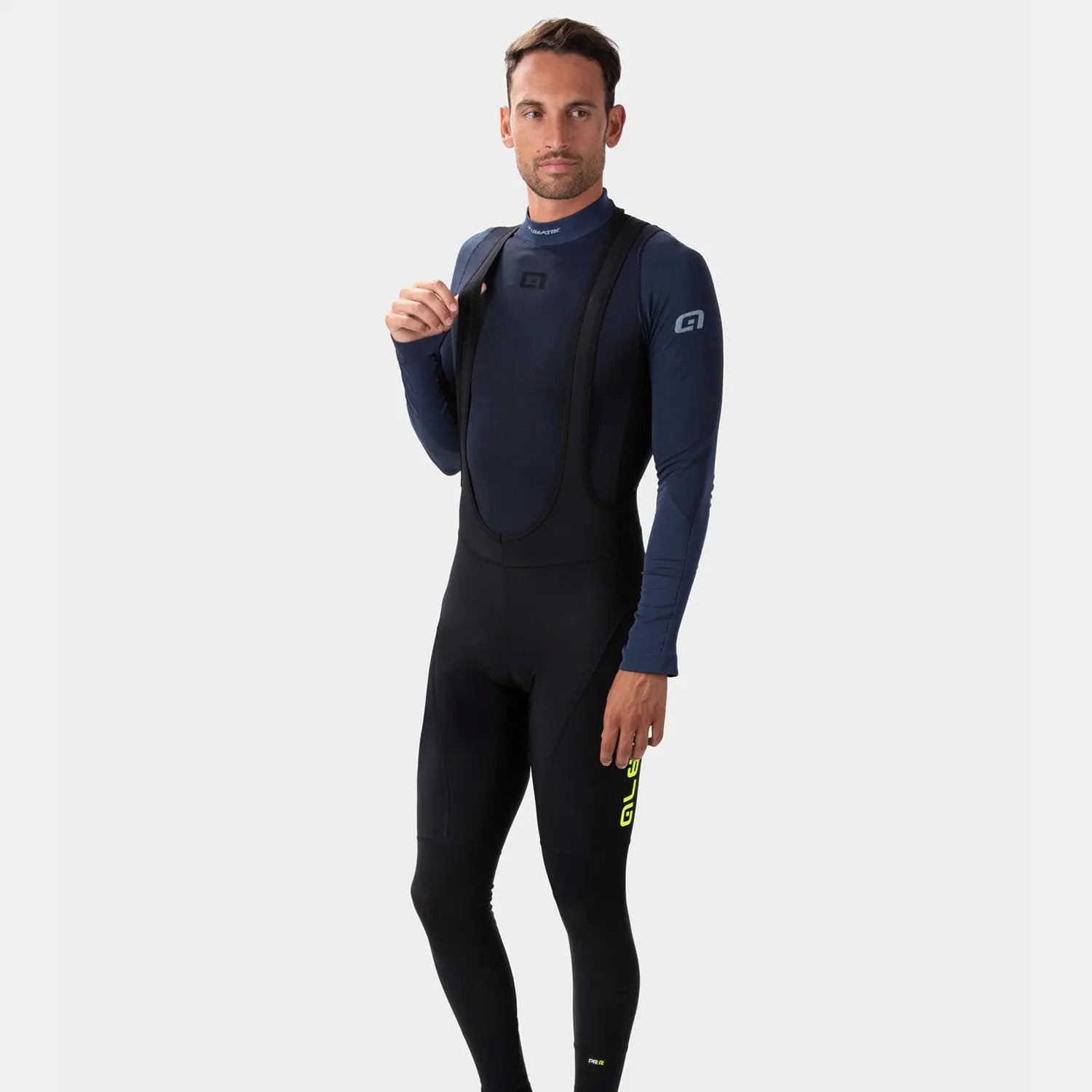 Ale Clothing Road PR-R Bib Tights Yellow - FREE UK Shipping, FREE 365 Day Returns | Moto Central