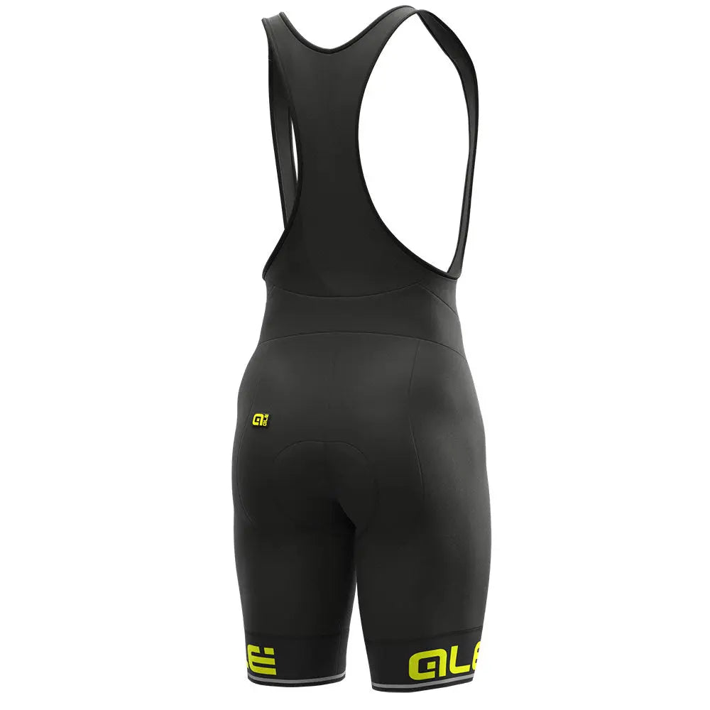 Ale Clothing Corsa Pragma Bib Shorts Black / Yellow - FREE UK Shipping, FREE 365 Day Returns | Moto Central