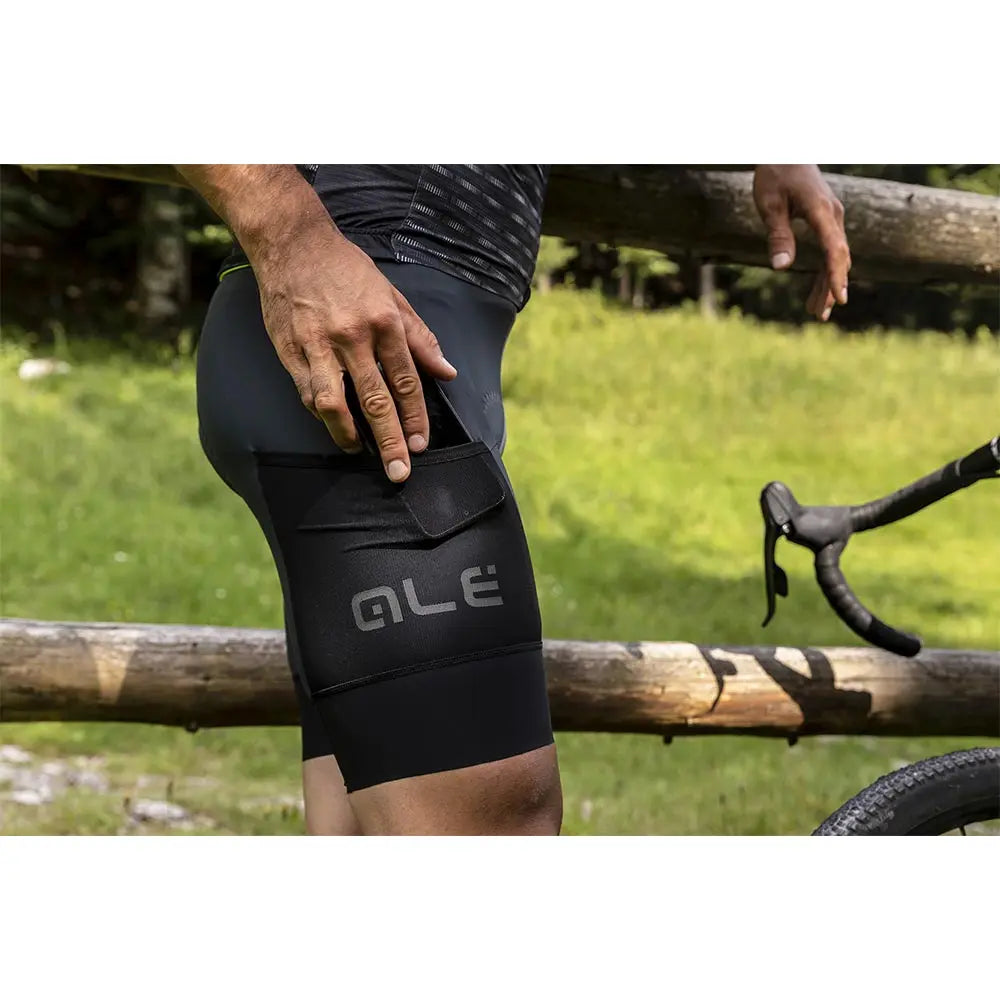 Ale Clothing Stones Cargo Off Road Bib Shorts Black - FREE UK Shipping, FREE 365 Day Returns | Moto Central
