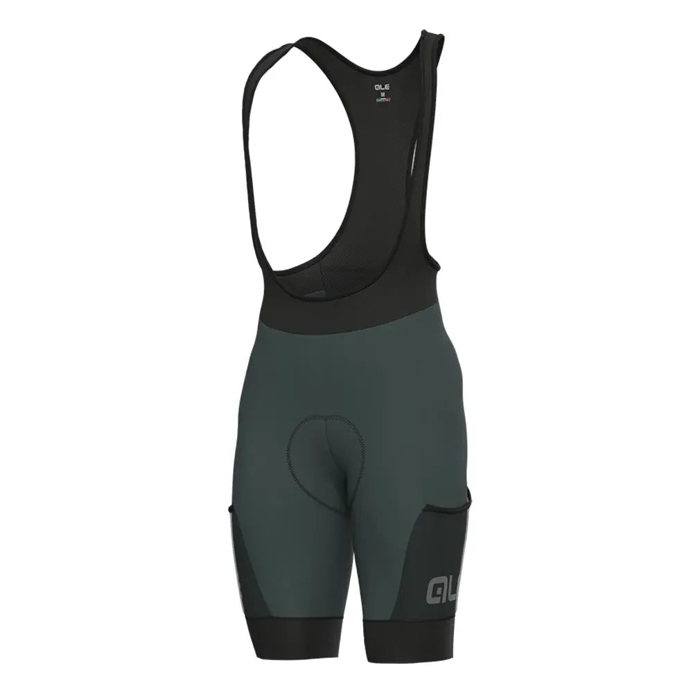 Ale Clothing Stones Cargo Off Road Bib Shorts Green - FREE UK Shipping, FREE 365 Day Returns | Moto Central