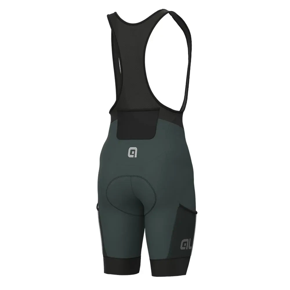Ale Clothing Stones Cargo Off Road Bib Shorts Green - FREE UK Shipping, FREE 365 Day Returns | Moto Central