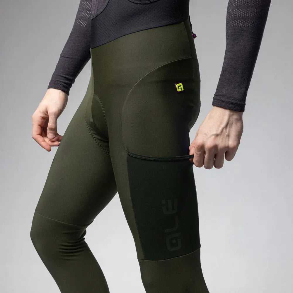 Ale Clothing Stones Cargo 2.0 Off Road Bib Tights Green - FREE UK Shipping, FREE 365 Day Returns | Moto Central