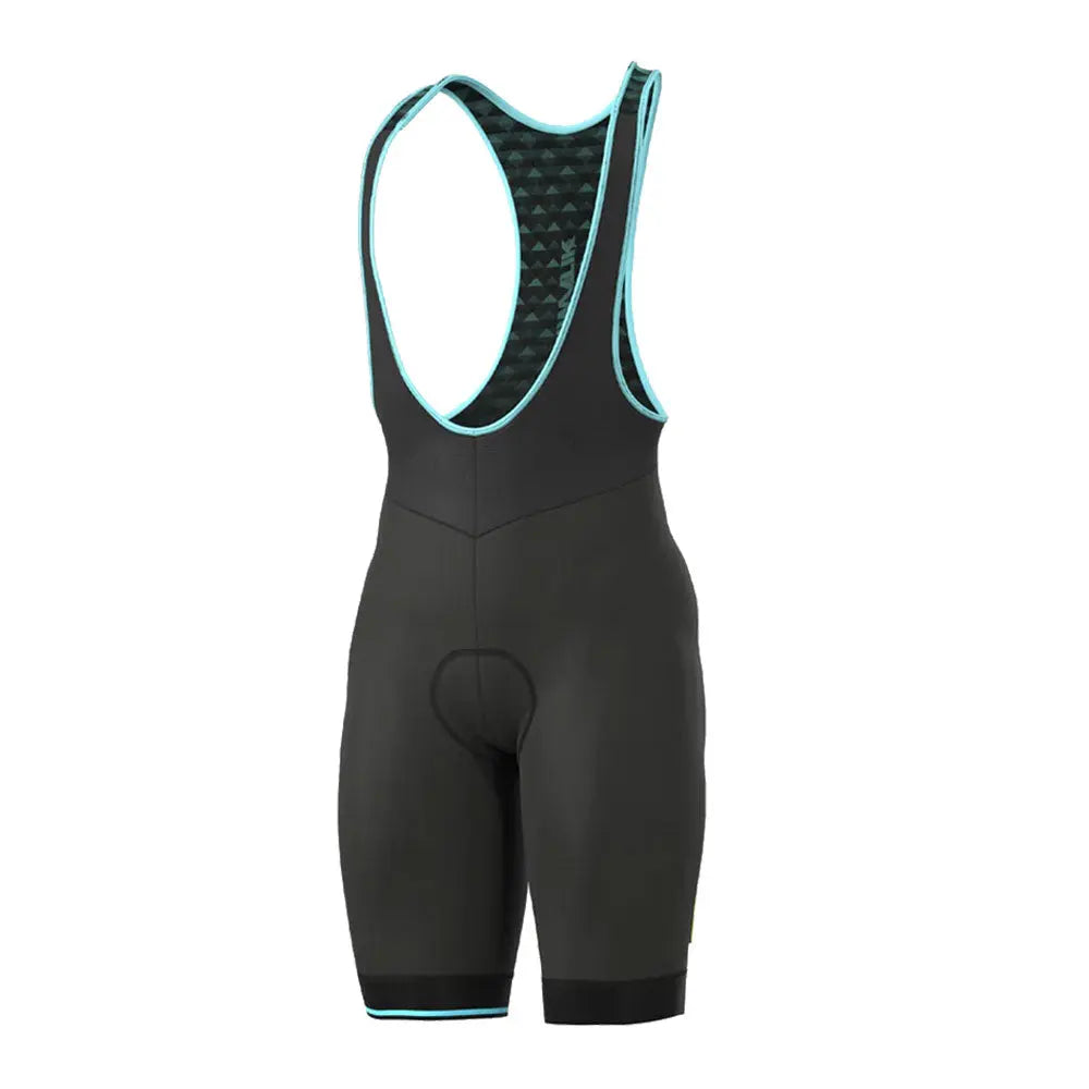 Ale Clothing K-Atmo Klimatik WR Bib Shorts Black / Cyan - FREE UK Shipping, FREE 365 Day Returns | Moto Central