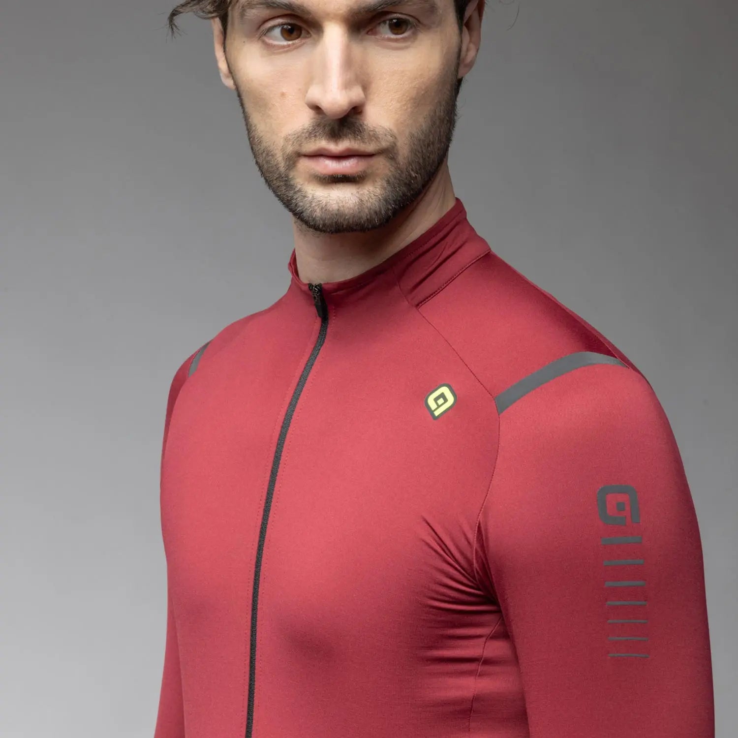 Ale Clothing Warm Race R-EV1 Long Sleeves Jersey Red - FREE UK Shipping, FREE 365 Day Returns | Moto Central