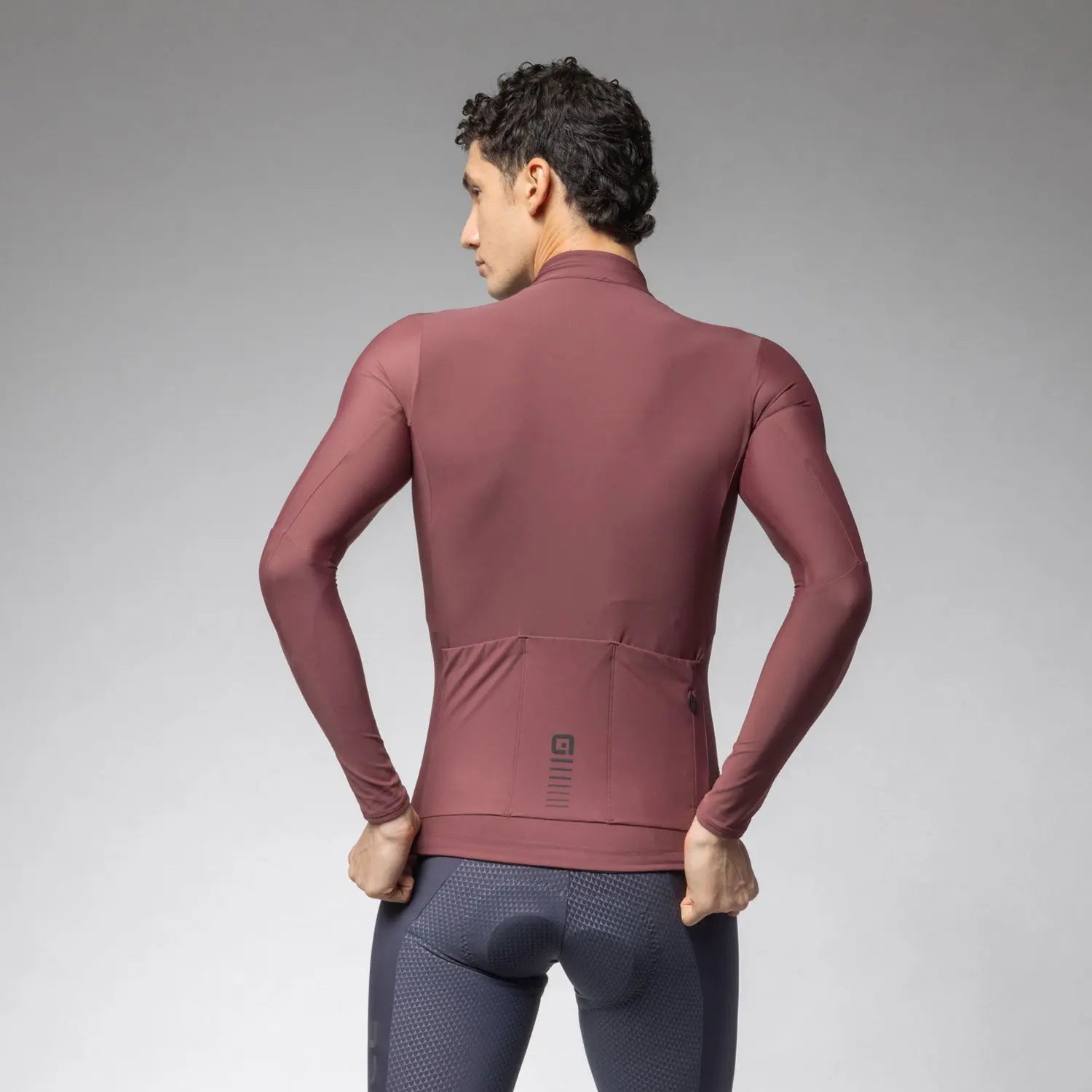 Ale Clothing Warm Race R-EV1 Long Sleeves Jersey Burgundy - FREE UK Shipping, FREE 365 Day Returns | Moto Central