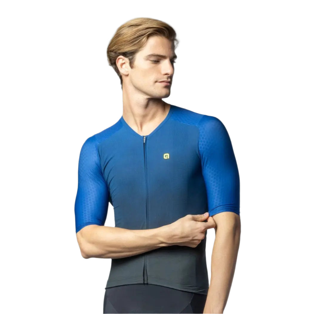 Ale Clothing Velocity 2.0 R-EV1 Short Sleeves Jersey Blue - FREE UK Shipping, FREE 365 Day Returns | Moto Central