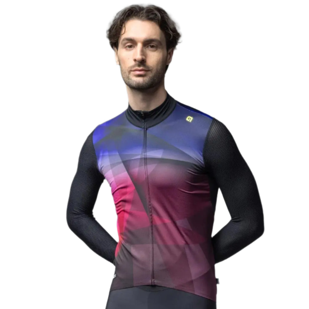 Ale Clothing Quick R-EV1 Long Sleeves Jersey Burgundy - FREE UK Shipping, FREE 365 Day Returns | Moto Central