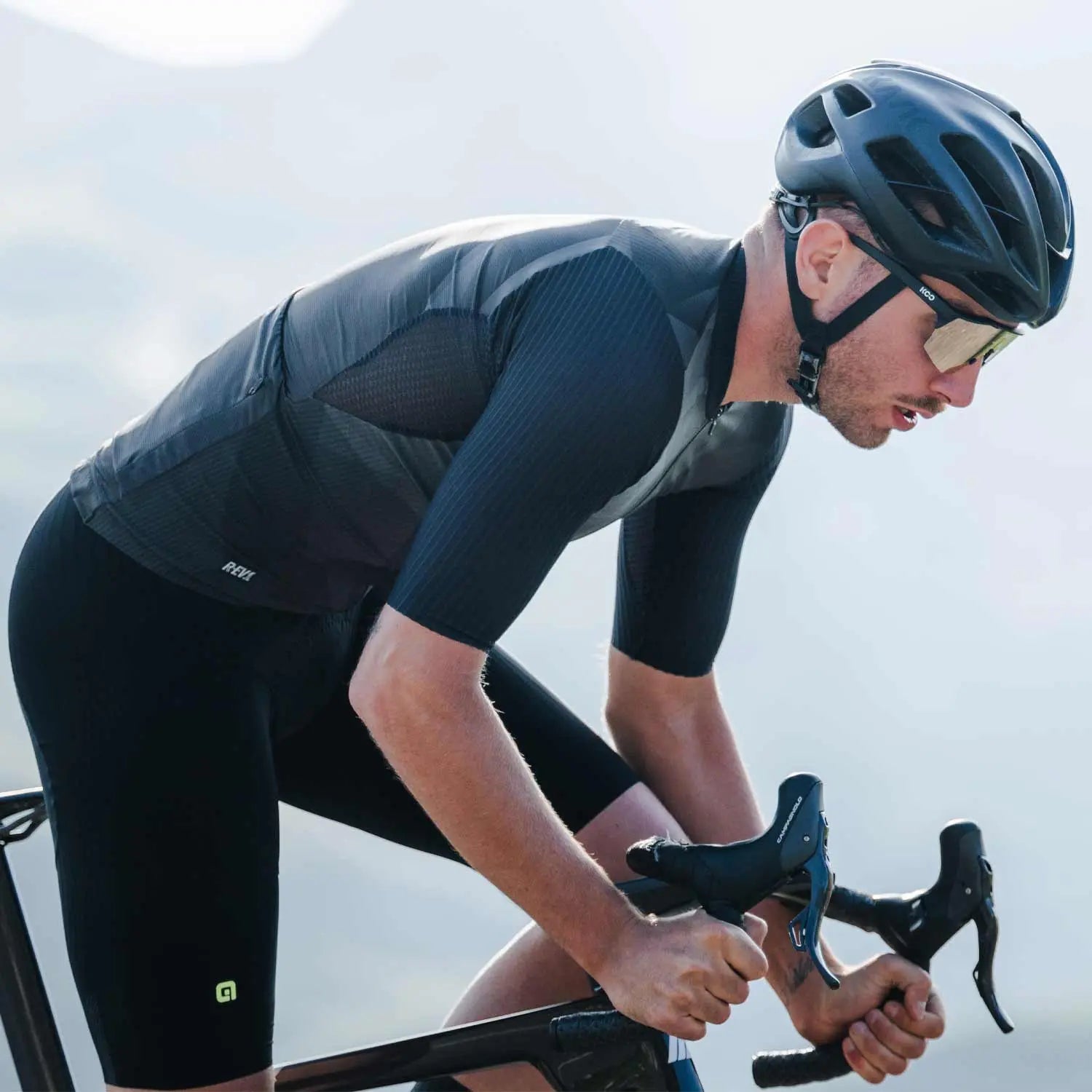 Ale Clothing Sprinter R-EV1 Short Sleeves Jersey Black - FREE UK Shipping, FREE 365 Day Returns | Moto Central