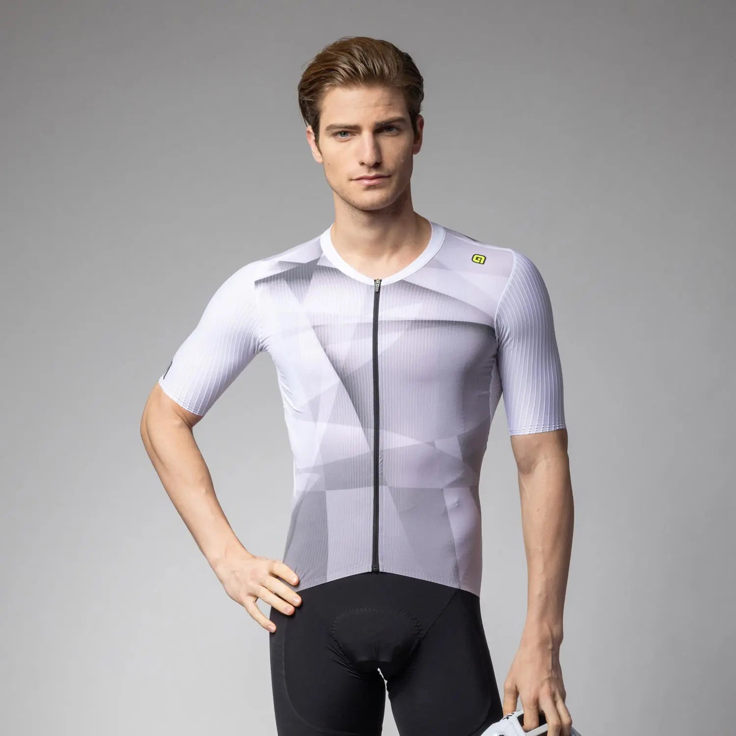 Ale Clothing Sprinter R-EV1 Short Sleeves Jersey White - FREE UK Shipping, FREE 365 Day Returns | Moto Central
