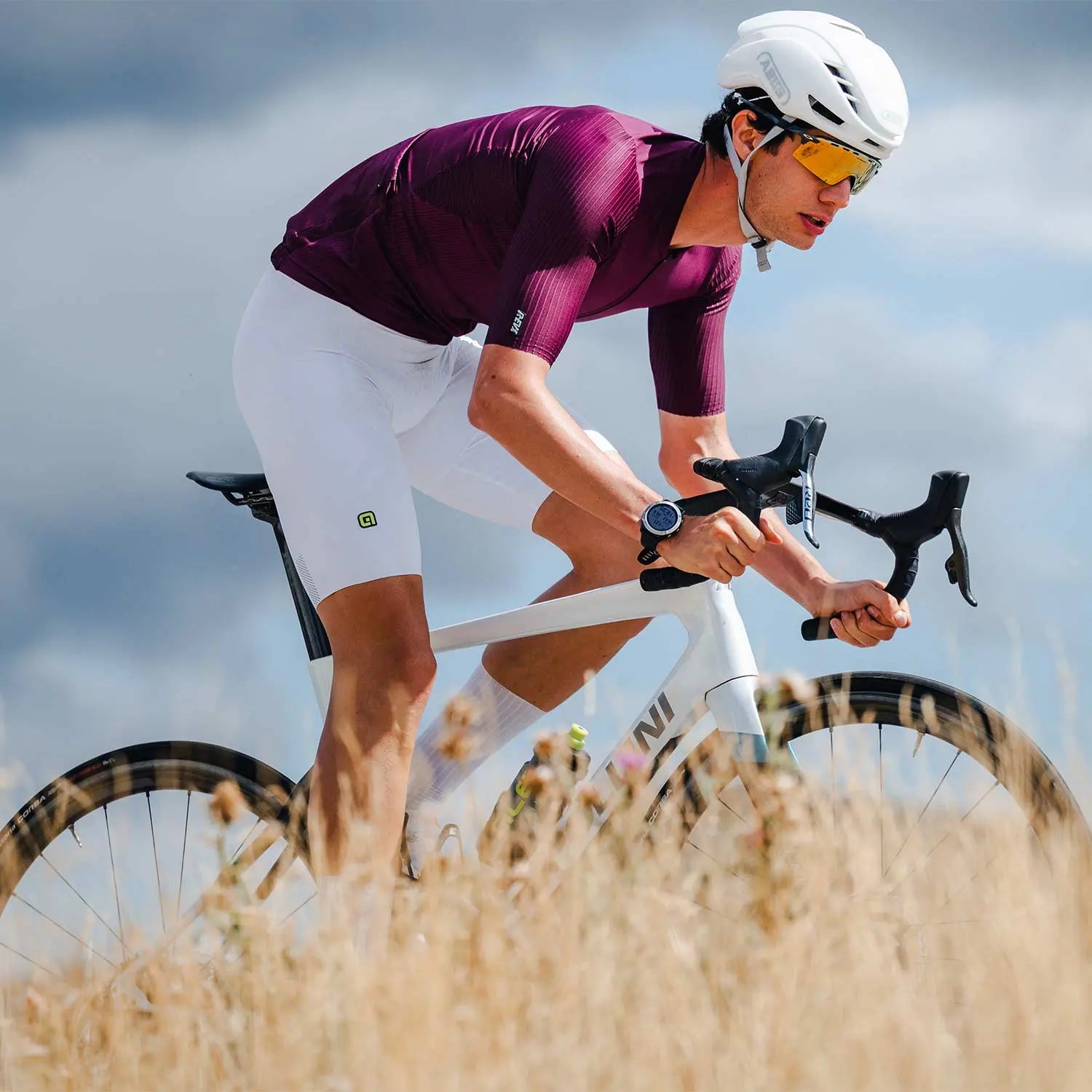 Ale Clothing Sprinter 2.0 R-EV1 Short Sleeves Jersey Purple - FREE UK Shipping, FREE 365 Day Returns | Moto Central