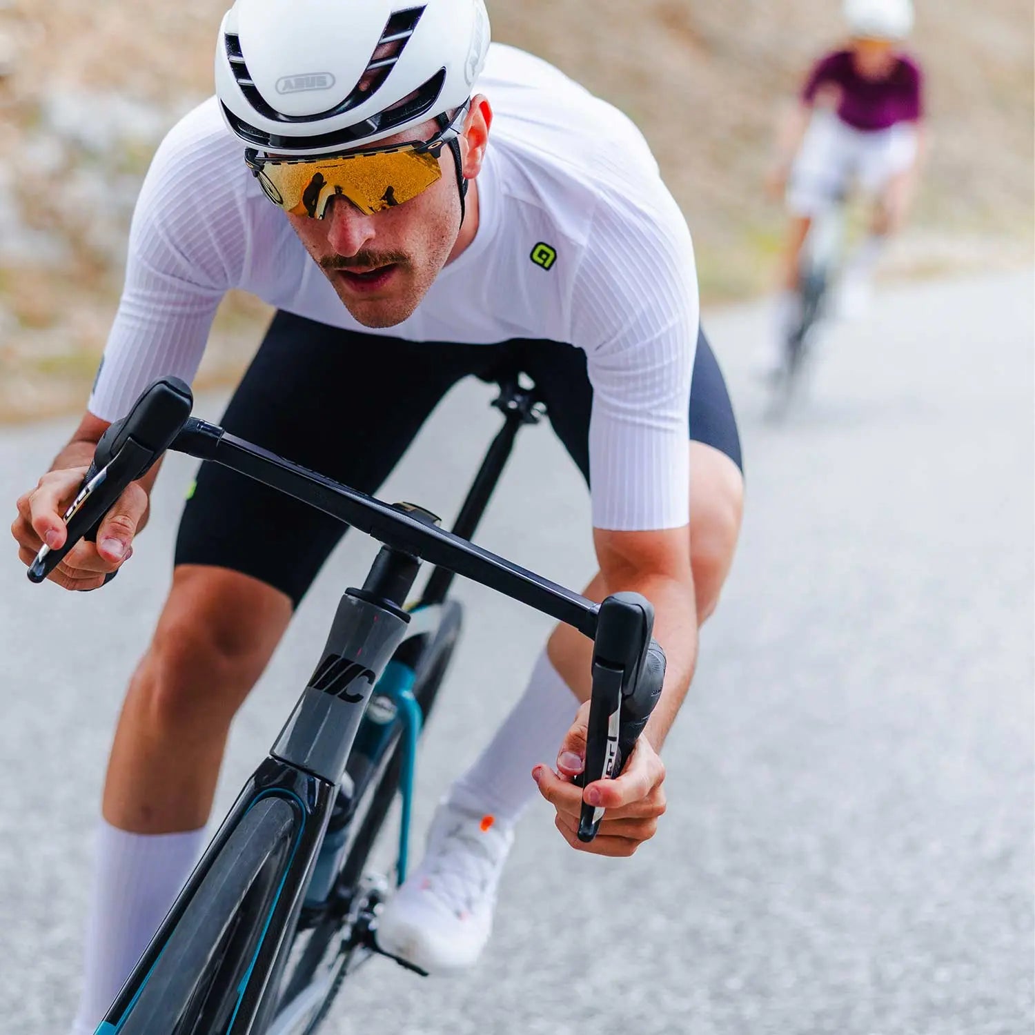 Ale Clothing Sprinter 2.0 R-EV1 Short Sleeves Jersey White - FREE UK Shipping, FREE 365 Day Returns | Moto Central