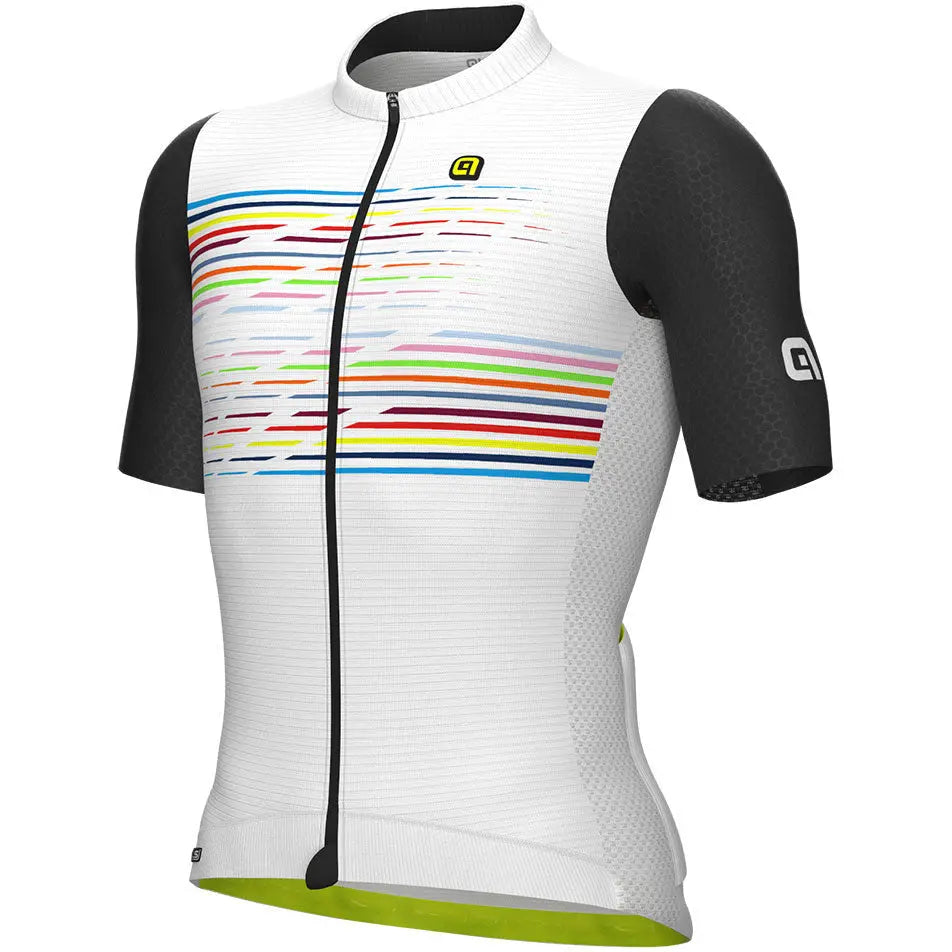 Ale Clothing Logo PR-S Short Sleeves Jersey White / Black - FREE UK Shipping, FREE 365 Day Returns | Moto Central