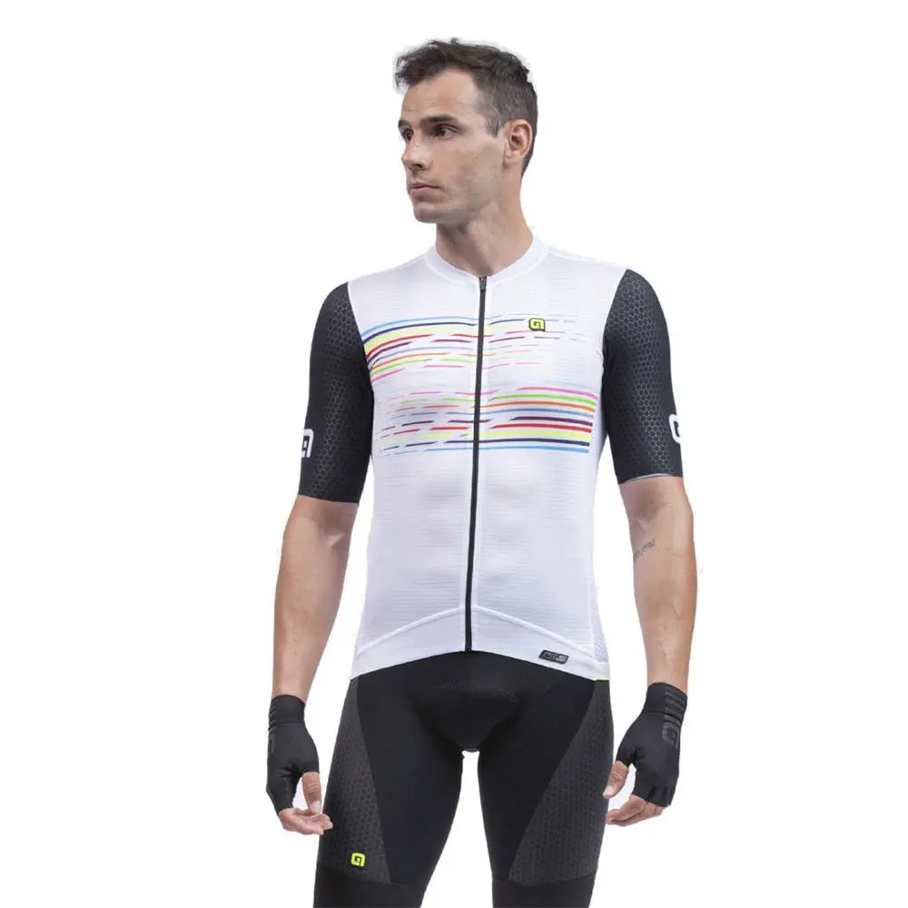 Ale Clothing Logo PR-S Short Sleeves Jersey White - FREE UK Shipping, FREE 365 Day Returns | Moto Central