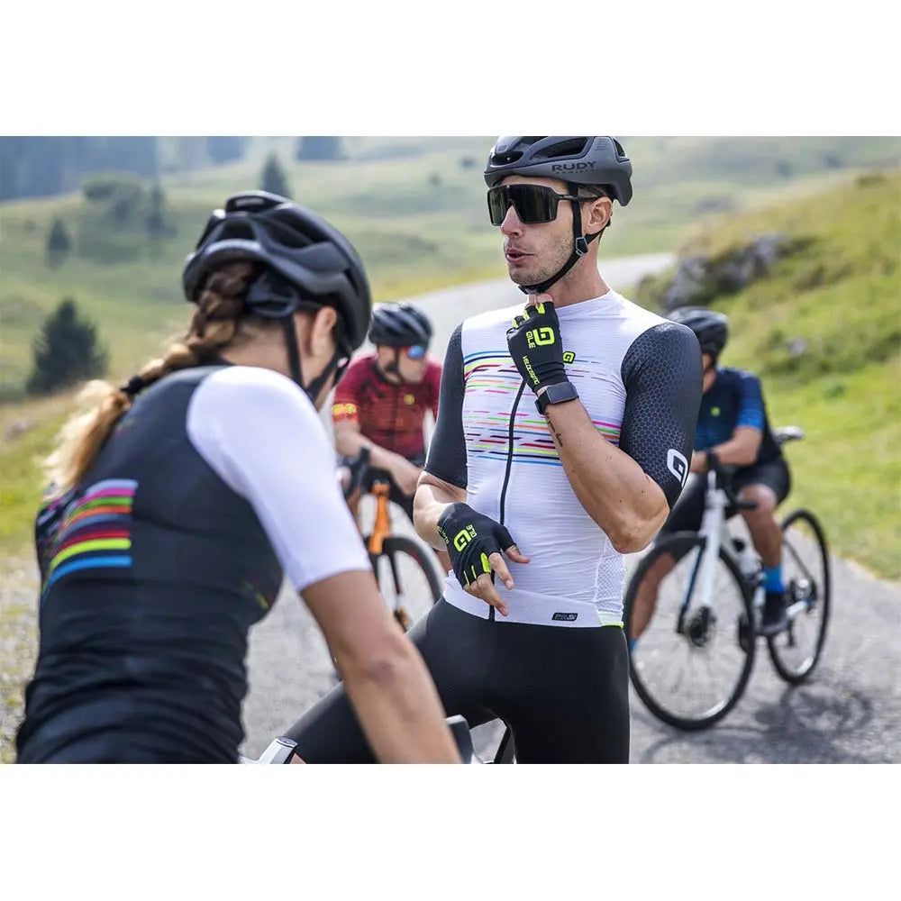 Ale Clothing Logo PR-S Short Sleeves Jersey White - FREE UK Shipping, FREE 365 Day Returns | Moto Central