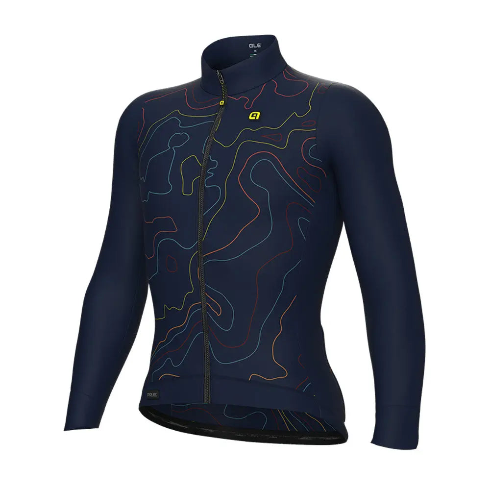 Ale Clothing Top PR-E Long Sleeves Jersey Blue - FREE UK Shipping, FREE 365 Day Returns | Moto Central