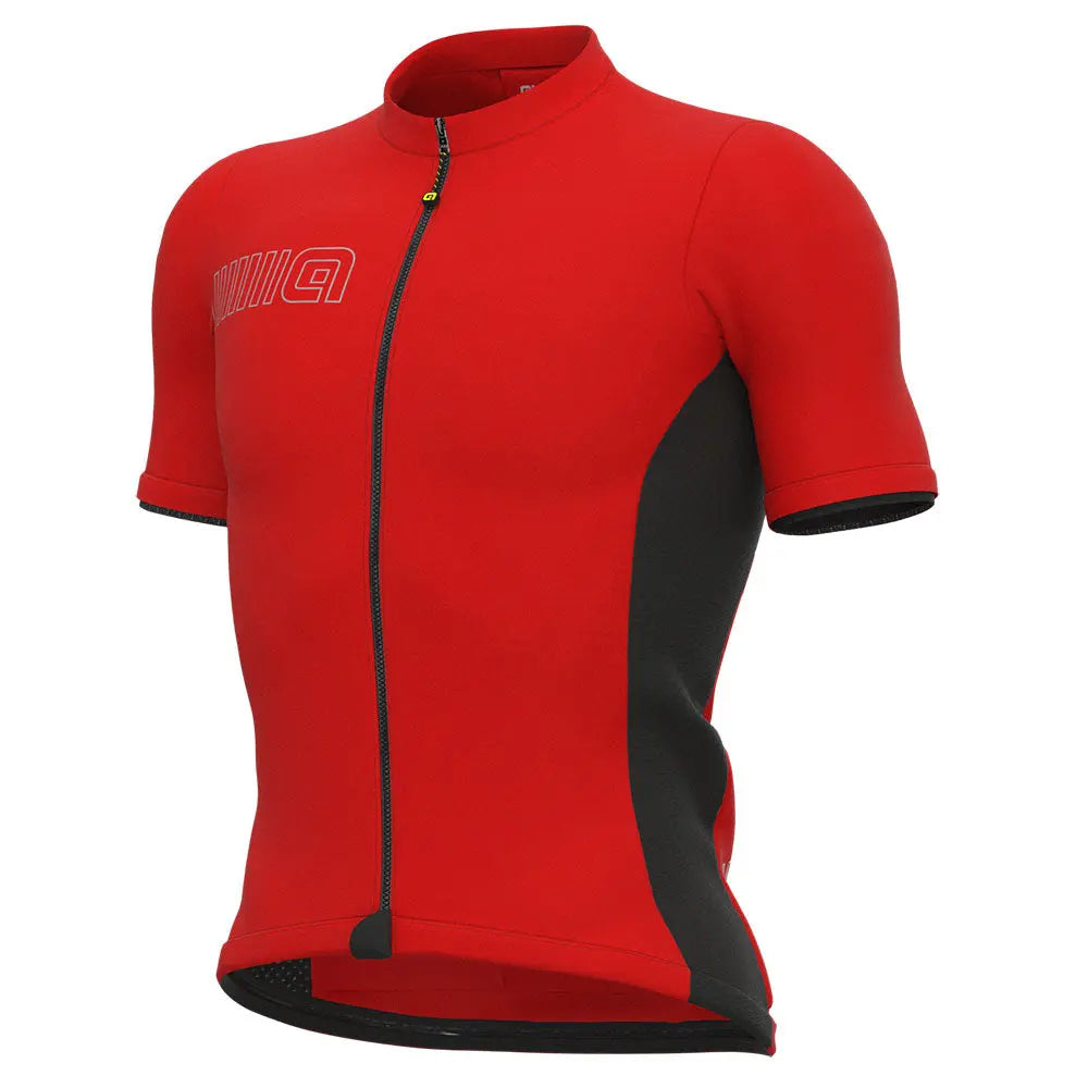 Ale Clothing Colour Block Pragma Short Sleeves Jersey Red - FREE UK Shipping, FREE 365 Day Returns | Moto Central