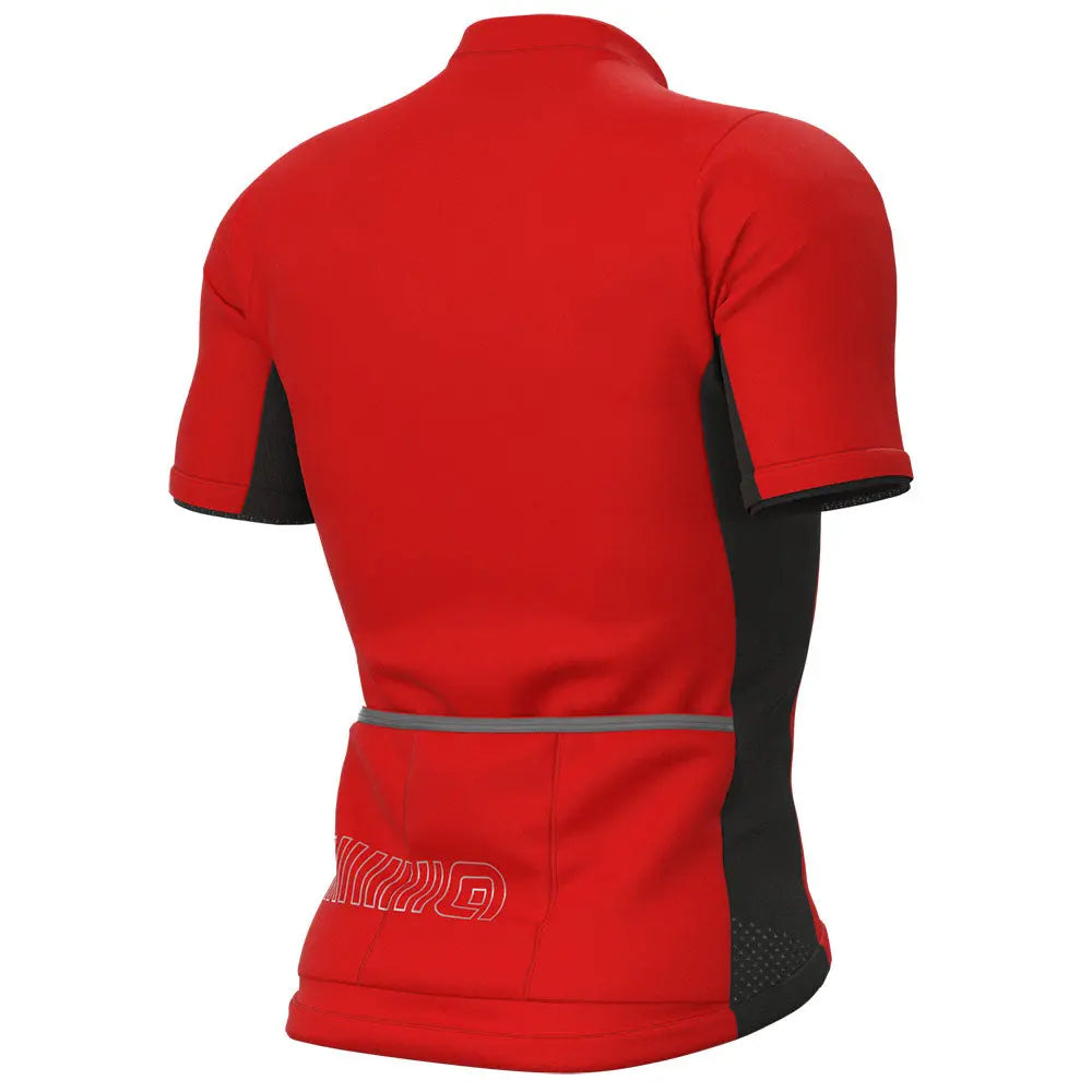 Ale Clothing Colour Block Pragma Short Sleeves Jersey Red - FREE UK Shipping, FREE 365 Day Returns | Moto Central